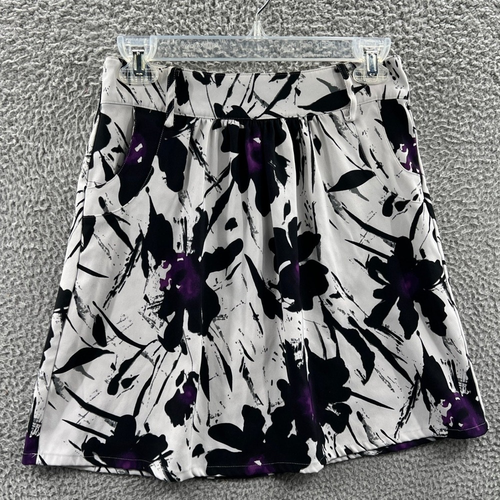 Girls Floral A Line Skirt L Pocket Y2K Retro Artsy Romantic Casual Everyday Bold